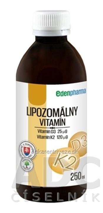 EDENPharma LIPOZOMÁLNY VITAMÍN D3 + K2 perorálny roztok 1x250 ml