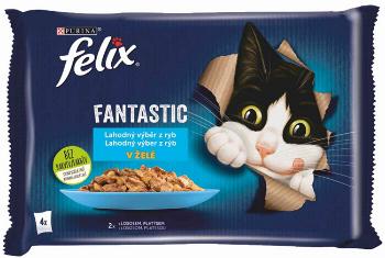 FELIX Fantastic cat Multipack výber z rýb želé kapsička 4x85g