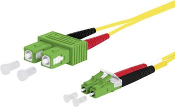 Metz Connect 151P1EAJA10E optické vlákno LWL prepojovací kábel [2x SC APC zástrčka - 2x zástrčka LC] 9/125 µ Singlemode