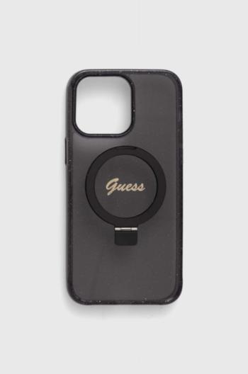 Puzdro na mobil Guess iPhone 14 Pro Max 6.7" čierna farba