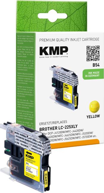 KMP Ink náhradný Brother LC-225XLY kompatibilná  žltá B54 1530,0009