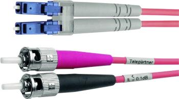 Telegärtner L00893A0077 optické vlákno LWL prepojovací kábel [1x ST zástrčka - 1x zástrčka LC] 50/125 µ Multimode OM4 5.