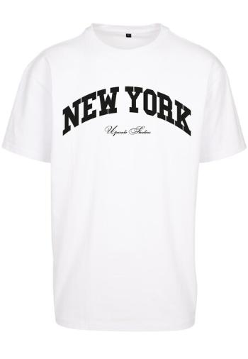 Mr. Tee New York College Oversize Tee white - XS