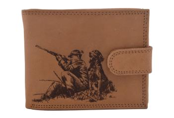 Pánska peňaženka MERCUCIO natural vzor 60 poľovník a pes 2911927