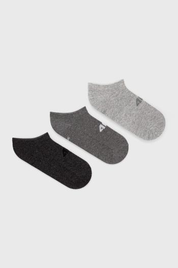 Ponožky 4F (3-pak) dámske, šedá farba