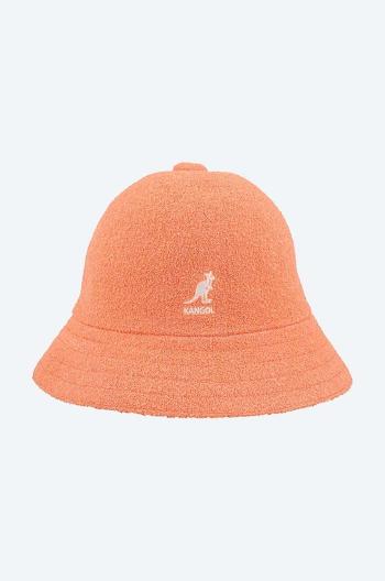 Klobúk Kangol Bermuda Casual 0397BC.PEACH-PEACH.PINK, oranžová farba