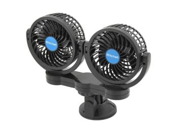 COMPASS ventilátor mitchell duo 2x108mm 12v na přísavku 07222