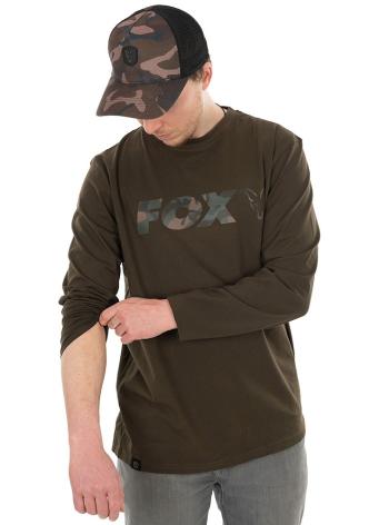Fox tričko long sleeve khaki camo t shirt - xxxl