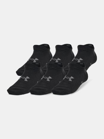 Under Armour UA Yth Essential No Show Ponožky 6 párů detské Čierna