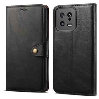 Lenuo Leather flipové puzdro pre Xiaomi 13, čierna (348426)