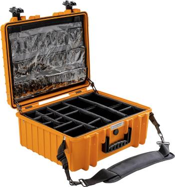 B & W International outdoorový kufrík  outdoor.cases Typ 6000 32.6 l (š x v x h) 510 x 215 x 419 mm oranžová 6000/O/MED