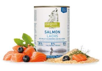 ISEGRIM dog Adult Salmon with Millet, Blueberries & Wild Herbs bal. 6 x 400 g konzerva