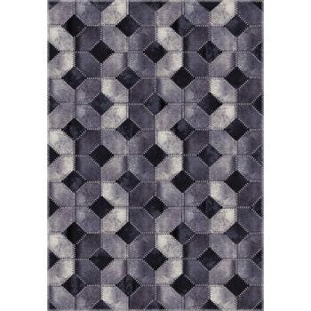 Sivý koberec Vitaus Hugo, 50 x 80 cm