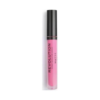 Makeup Revolution  Matte Lip Gloss  Lesky na pery Ružová