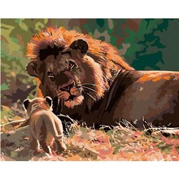 Maľovanie podľa čísel – Lev a levíča (HRAmal01096nad)