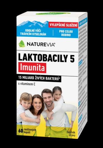 NATUREVIA LAKTOBACILY "5" Imunita s vitamínom C (60 cps)