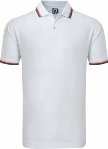 Footjoy Solid Polo With Trim Mens White L