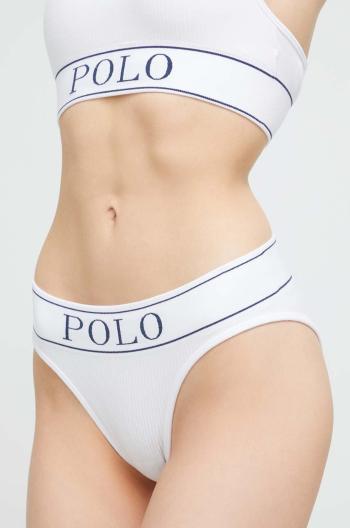 Nohavičky Polo Ralph Lauren biela farba