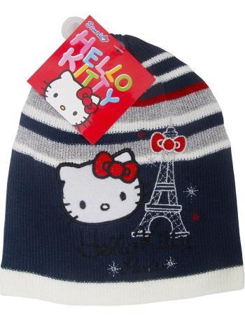 Hello kitty dievčenské modrá pruhovaná čiapka paris vel. 54