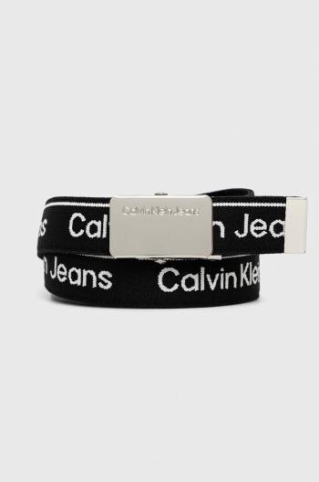 Detský opasok Calvin Klein Jeans čierna farba