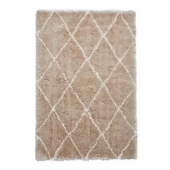 Béžovo-krémový ručne tuftovaný koberec Think Rugs Morocco Beige & Cream, 120 × 170 cm