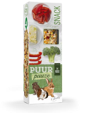 PUUR pauze Sticks bell pepper & broccoli lahodné tyčinky pre králiky a hlodavce 110 g