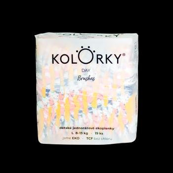 KOLORKY DAY - štetec - L (8-13 kg) jednorázové ekoplienky 19 ks