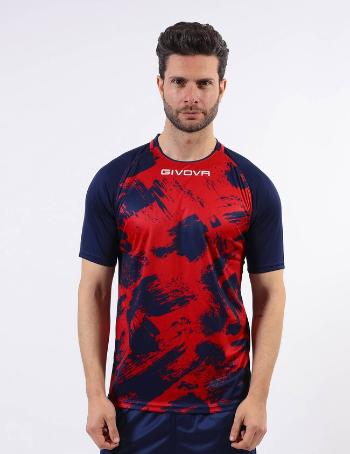 SHIRT ART INTERLOCK M/C ROSSO/BLU Tg. XS