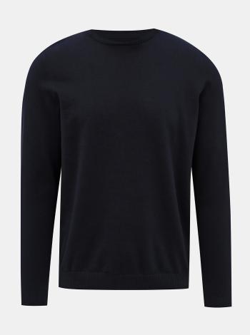 Tmavomodrý basic sveter Jack & Jones Basic