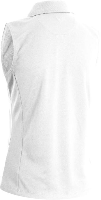 Callaway Sleeveless Knit Womens Bright White XL Polo košeľa