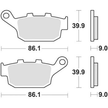 Braking brzdové doštičky (sinterová zmes CM56) (2 ks) M501 – 289 (M501-289)