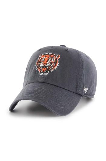 Bavlnená šiltovka 47 brand MLB Detroit Tigers tmavomodrá farba, s nášivkou, BCPTN-RGW09GWSNL-VN57