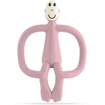 Matchstick Monkey Teething Toy and Gel Applicator hryzadielko s kefkou 2 v 1 Dusty Pink 1 ks