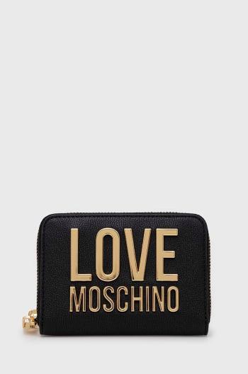 Peňaženka Love Moschino dámsky, čierna farba