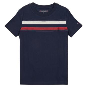 Tommy Hilfiger  GLOBAL STRIPE TEE S/S  Tričká s krátkym rukávom Námornícka modrá