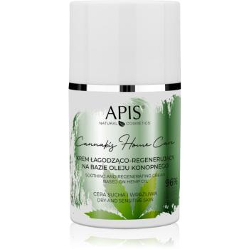 Apis Natural Cosmetics Cannabis Home Care ľahký hydratačný krém pre suchú až citlivú pleť 50 ml