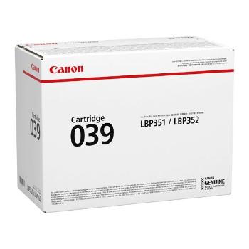 Canon originál toner CRG 039, black, 11000str., 0287C001, Canon imageCLASS LBP351dn,352dn,i-SENSYS LBP351x,352x, O, čierna