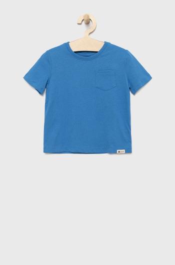 Detské bavlnené tričko GAP jednofarebný