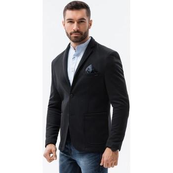 Ombre  Oblekové saká Pánske casual sako - čierna M56  viacfarebny