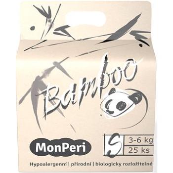 MonPeri Bamboo EKO S (veľ. 2) 3 – 6 kg, 25 ks (8594169731513)