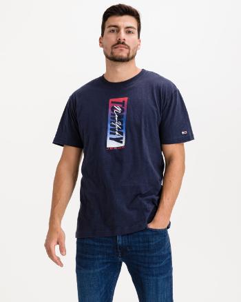 Tommy Jeans Vertical Logo Tričko Modrá