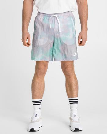 adidas Performance Essentials Tie-Dyed Inspirational Kraťasy Zelená Fialová