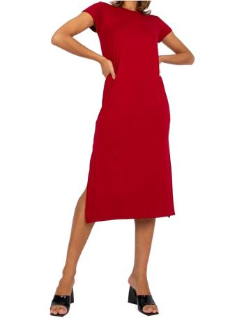 červené basic šaty liliane vel. M