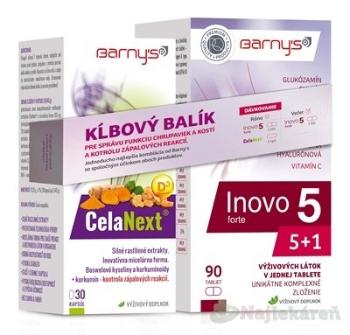 Barny's kĺbový balík Celadrin Forte 60 tabliet + Inovo 5 forte 90 tabliet