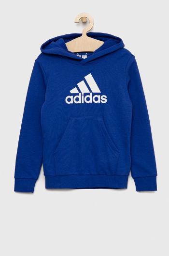 Detská mikina adidas U BL s kapucňou, s potlačou