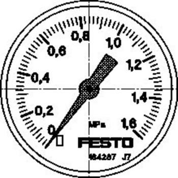 FESTO manometer 192733 MA-40-1,6-G1/8-MPA  0 do 16 bar  1 ks