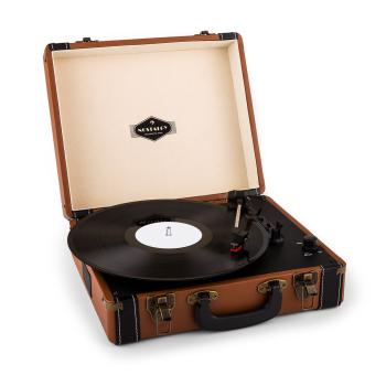 Auna Jerry Lee, retro gramofón, LP, USB, hnedý
