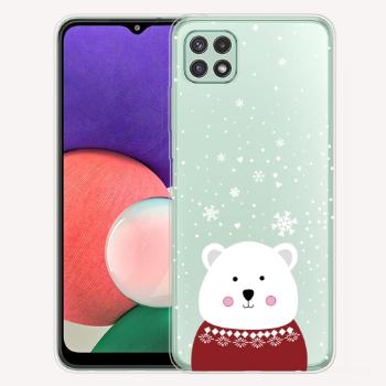 ART CHRISTMAS Silikónový kryt Samsung Galaxy A22 5G BEAR