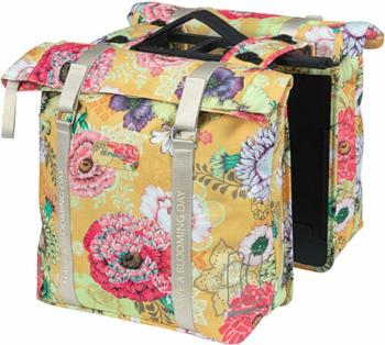 Basil Bloom Field Double Pannier Bag MIK Yellow 28-35L