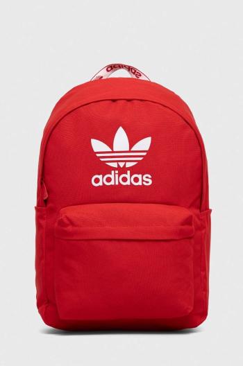 Ruksak adidas Originals červená farba, veľký, vzorovaný